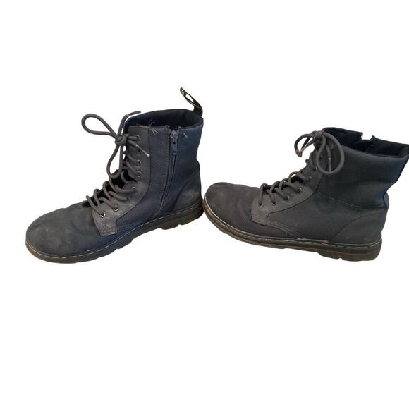 Dr. Martens Doc Combs J Combat Lace Up Boot Canvas Zip Black EU 38 Men 6 Women 7 - Picture 6 of 11